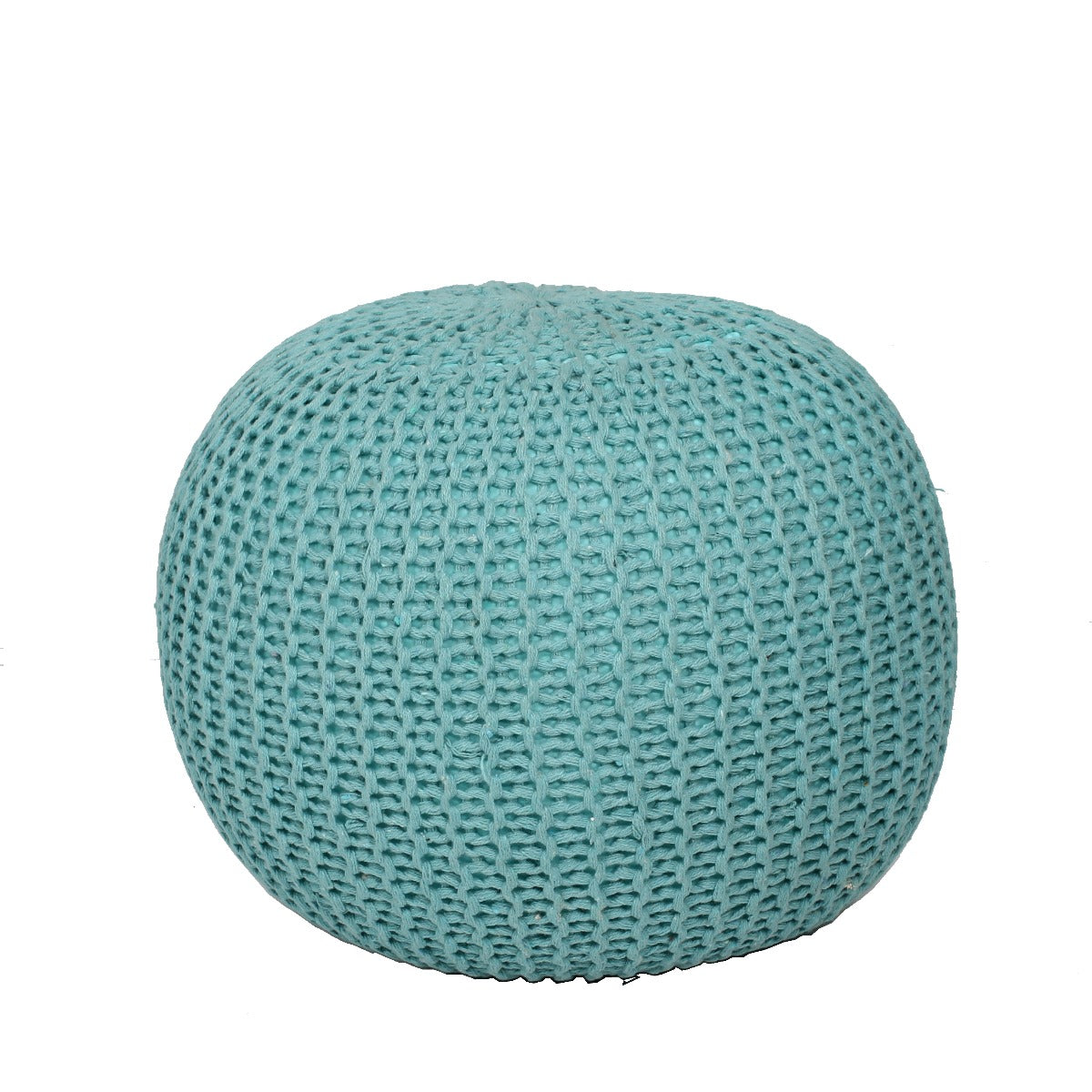 Puffy Seater Without Legs,  Blue Puffy, Puffy Seater for Living & Bedroom Area, Seating Stool-EL- 15001