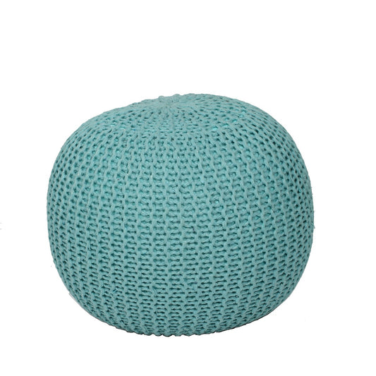 Puffy Seater Without Legs,  Blue Puffy, Puffy Seater for Living & Bedroom Area, Seating Stool-EL- 15001