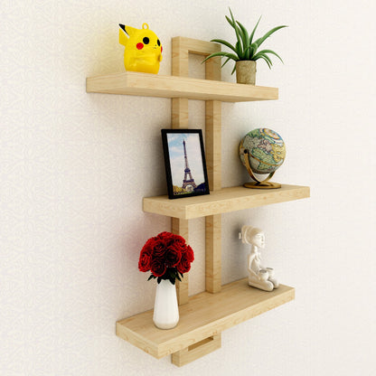 Wall shelves open shelf in solid finish, utility shelf for Books/accessories/plants stand,Hanging Open Storage unit,Wall hanging unit,Wall shelf unit-VI547