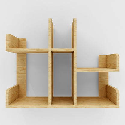 Wall shelves open shelf in wood finish, utility shelf for Books/accessories stand,Hanging Open Storage unit,Wall shelf units-IM386