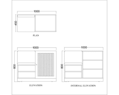 Cabinate, Cabinate Storage, Cabinatry Storage, Book Shelf, Book Storage, Storage, White Storage, Wood Storage, High Storage Cabinatery, Jali Shutter, Multi Perpose Storage. VI -10003