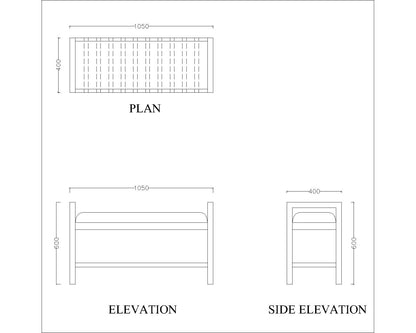 Natural Wood Daybed with Grey Cushion and Slatted Base,  VT-3002