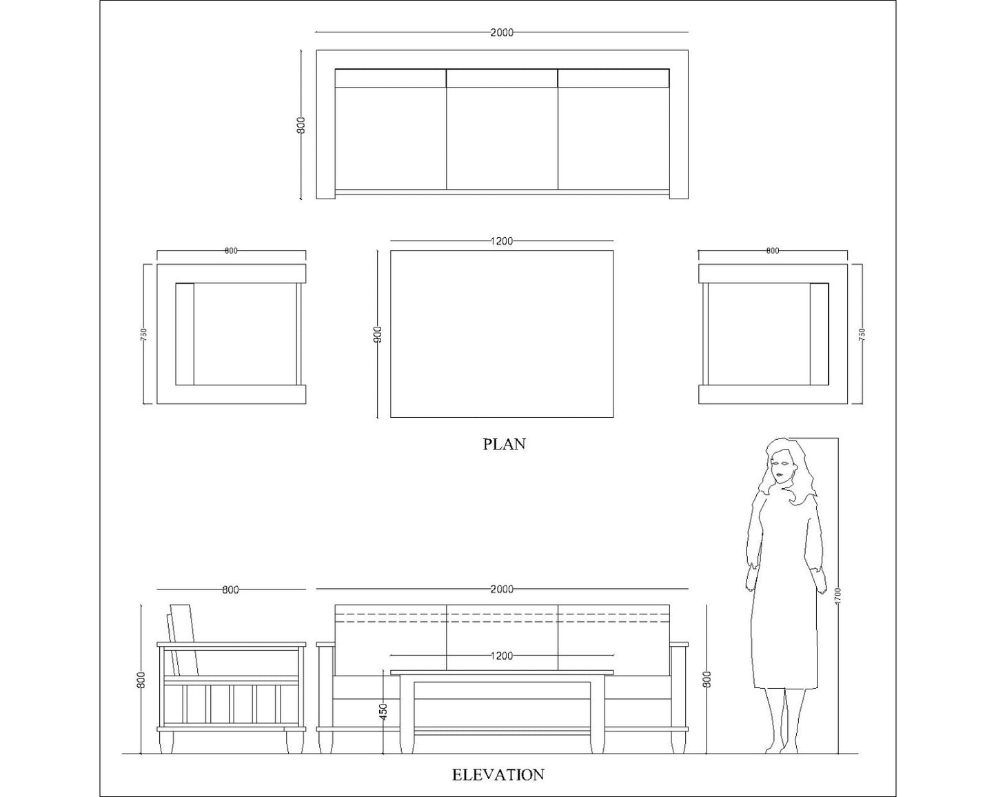 Sofa set, drawing room sofa, 3 seater sofa and single seater sofa set, & wooden sofa set, sofa with table, natural wood sofa, 3+2 sofa set , Sofa-VT-4005