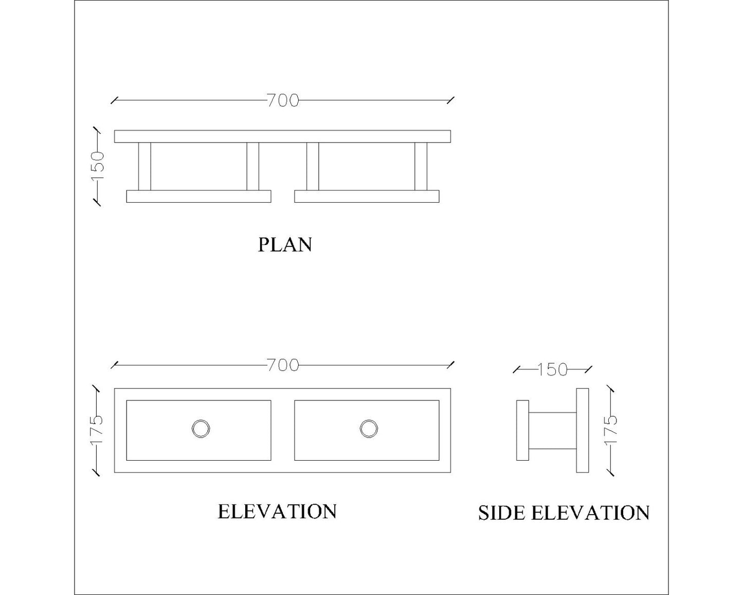 Wall hanging Accessory holder with open storage boxes, utility box for accessory-VI527