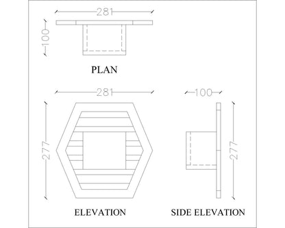 Wall shelves open shelf in solid finish, utility shelf for plants stand,Hanging Open Storage unit,Wall hanging unit,Wall shelf unit-VI546