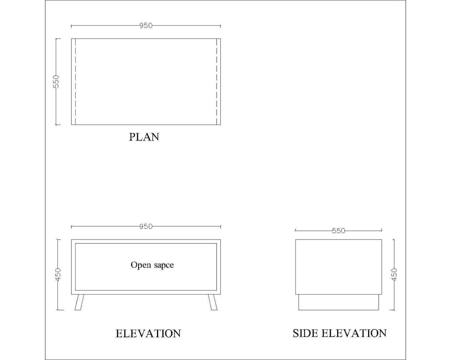 Rectangular Coffee Table ,coffee table for living/waiting area vintage look coffee table in brown in prelaminate particle board,Coffee Table - VI863