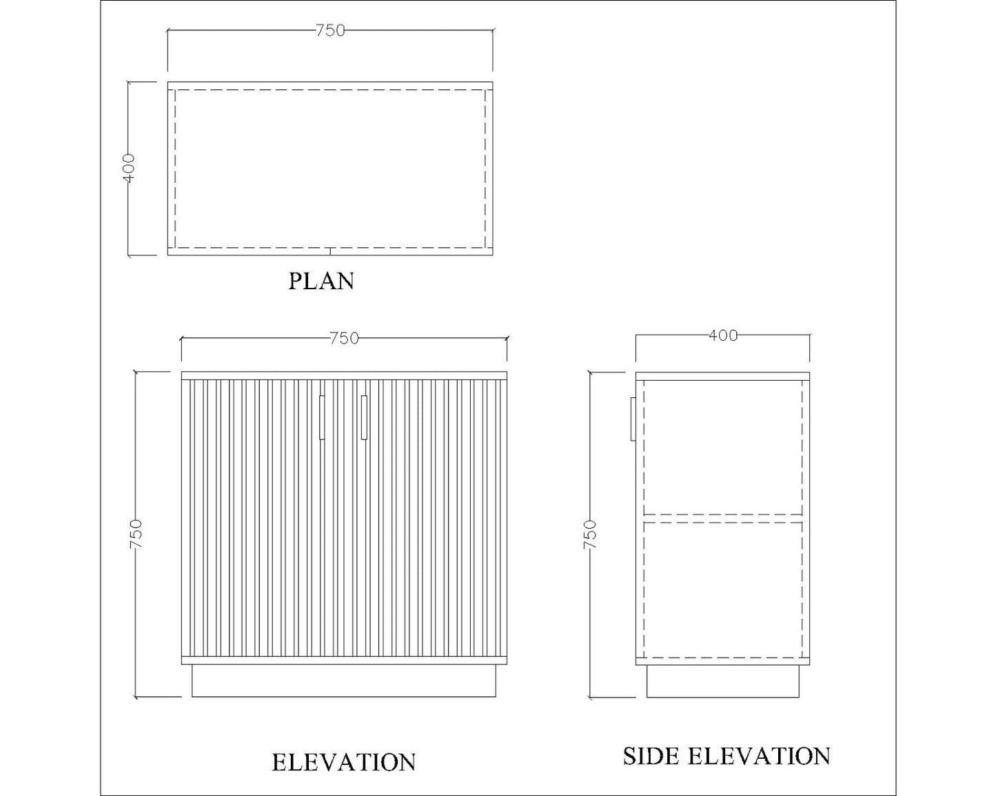 Storage Unit , White Storage Unit, Storage Unit with Shutter, Storage Unit  - VT - 11002