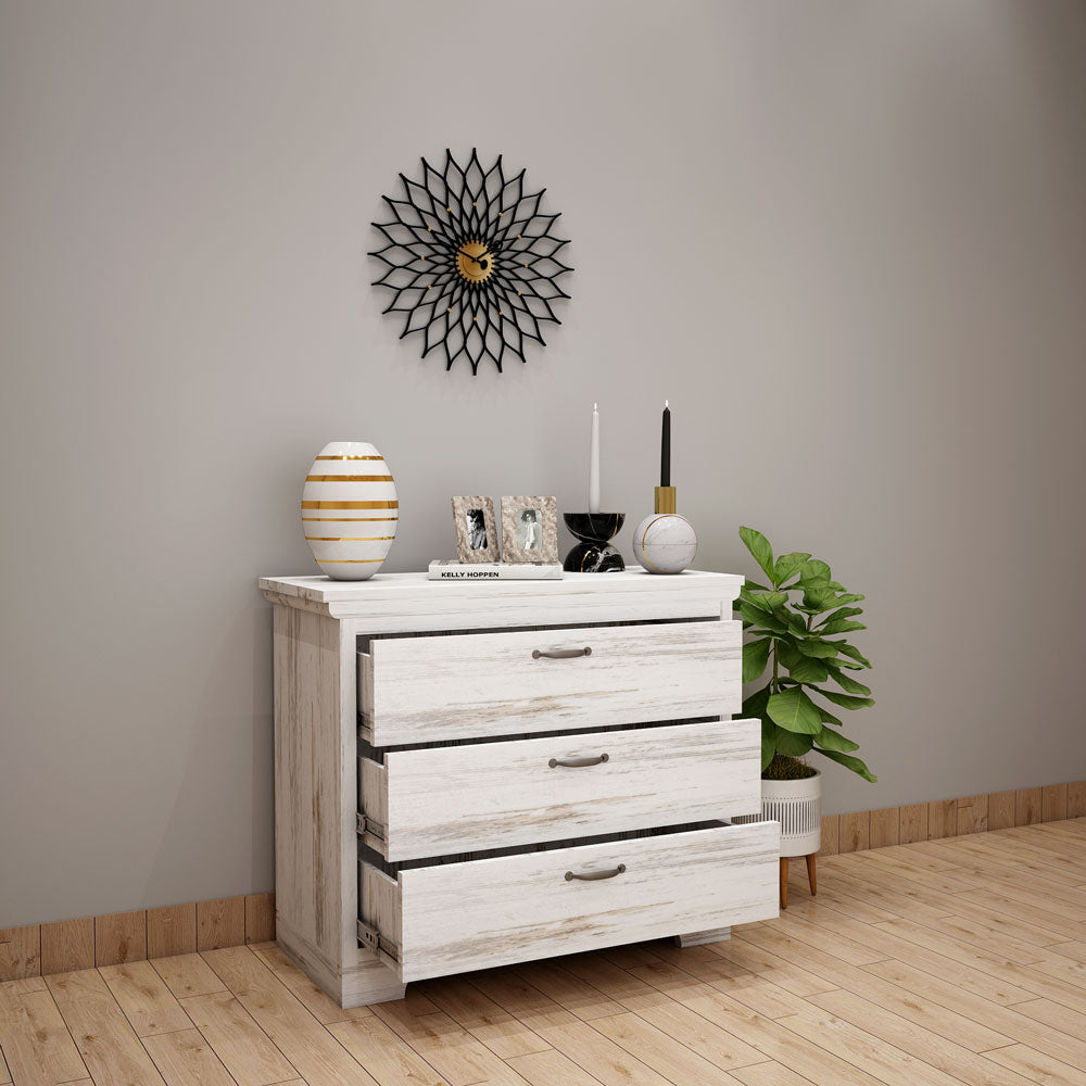 Chest Of Drawer, Solid Wood Chest of Drawer, White Color Chest Of Drawer, Chest Of Drawer- VT- 11007