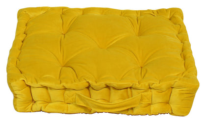 Cushion , Cushion in Square Shape ,Cushion for Car, Cushion in Yellow Color , Puffy Seater for Sofa , Puffy Seater for Chair , Cushion  - VT - 15007