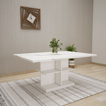 Rectangular White Dining Table for Modern Interiors - VT3054