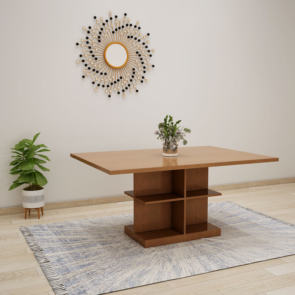 Rectangular Wooden Dining Table with Classic Design - VT3055