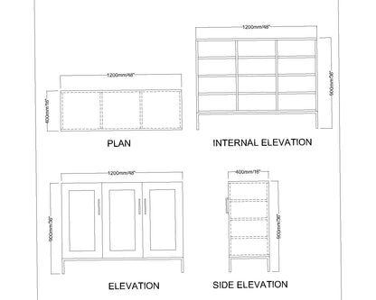 Emerald Green Shoe Cabinet with Triple-Door Storage & Gold Metal Base – VT-10065