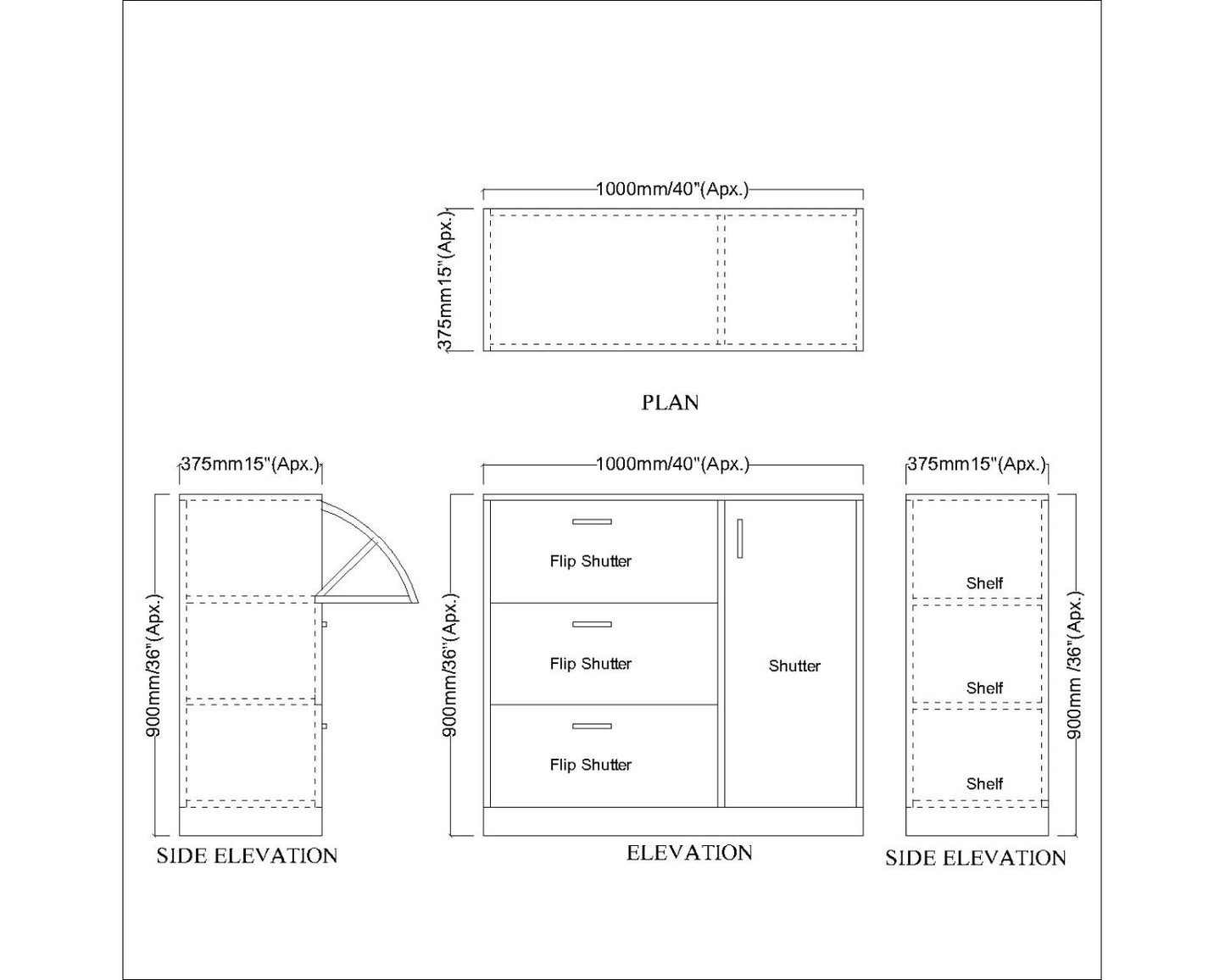 Brown Shoe Rack with Flip Shutter, Attractive Vanity Design  VT-10086