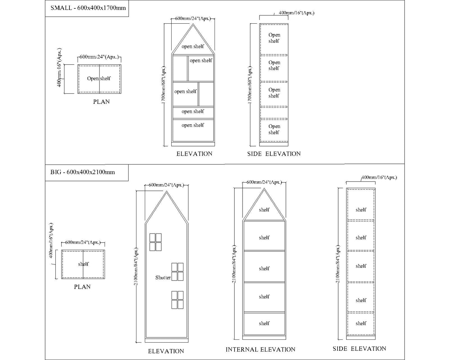 Kids Unit, Storage Unit for kids, Pink & White Color Unit, Kids Unit - VT10099