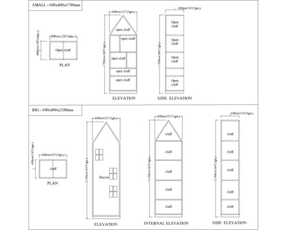 Kids Unit, Storage Unit for kids, Pink & White Color Unit, Kids Unit - VT10099