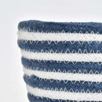 Storage Basket , (i358_4_1), Storage Basket With Blue & White Color, Storage Basket  - VT11029