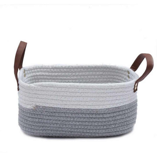 Storage Basket , (i306_10_1), Storage Basket With Grey & White Color, Storage Basket  - VT11034