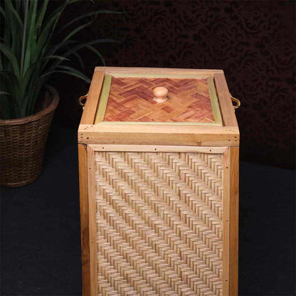 Storage Basket (KBLB1), KraftInn Fabia Laundry Basket, Storage Basket with Brown Color, Laundry Basket  - VT11040
