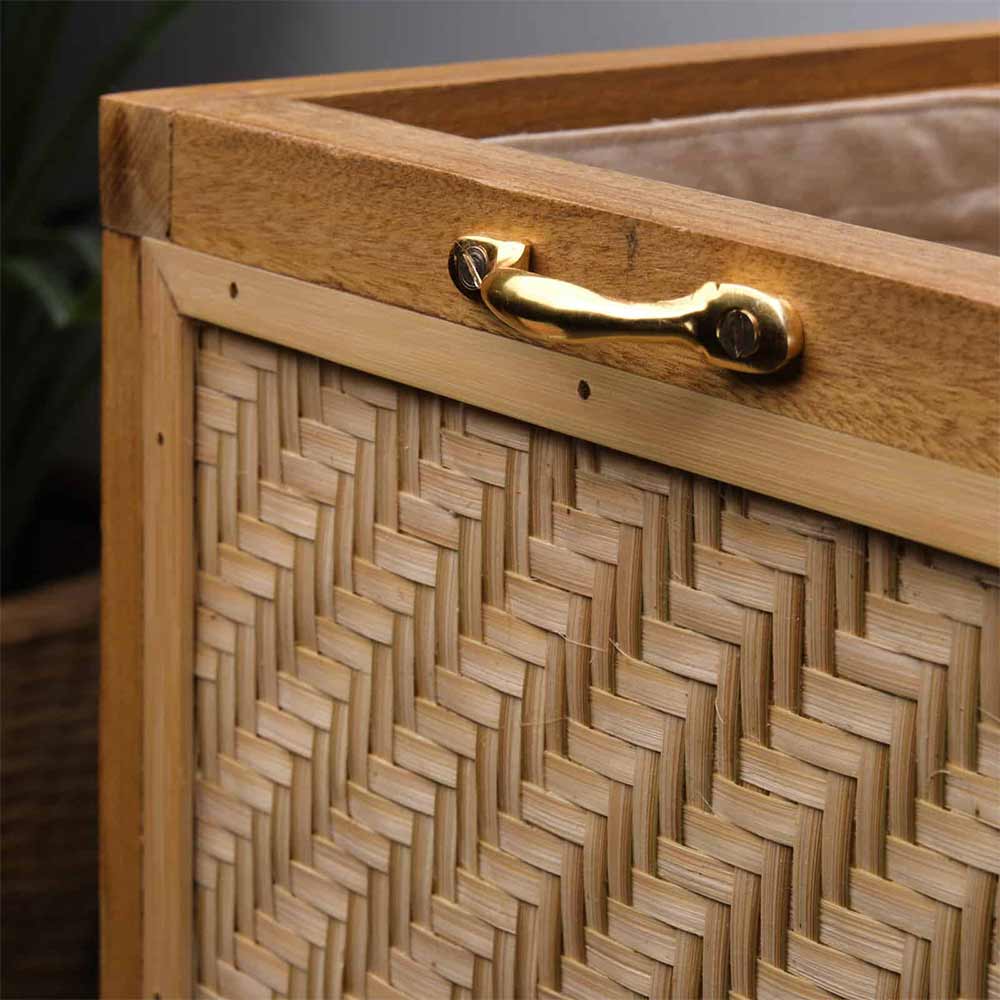 Storage Basket (KBLB1), KraftInn Fabia Laundry Basket, Storage Basket with Brown Color, Laundry Basket  - VT11040