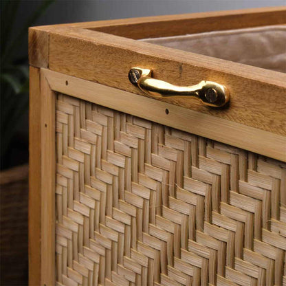 Storage Basket (KBLB1), KraftInn Fabia Laundry Basket, Storage Basket with Brown Color, Laundry Basket  - VT11040
