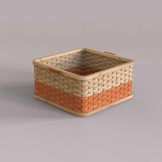 Basket, SBA02XO (Mianzi), Boxes, Bamboo Baskets, Storage, Container, Stackable Baskets, Stackable Container, Eco Friendly Containers, Eco Friendly Baskets, Wooden Basket, Basket - VT11049