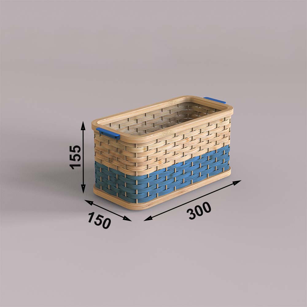 Basket, SBA03XB (Mianzi), Boxes, Bamboo Baskets, Storage, Container, Stackable Baskets, Stackable Container, Eco Friendly Containers, Eco Friendly Baskets, Wooden Basket, Basket - VT11050