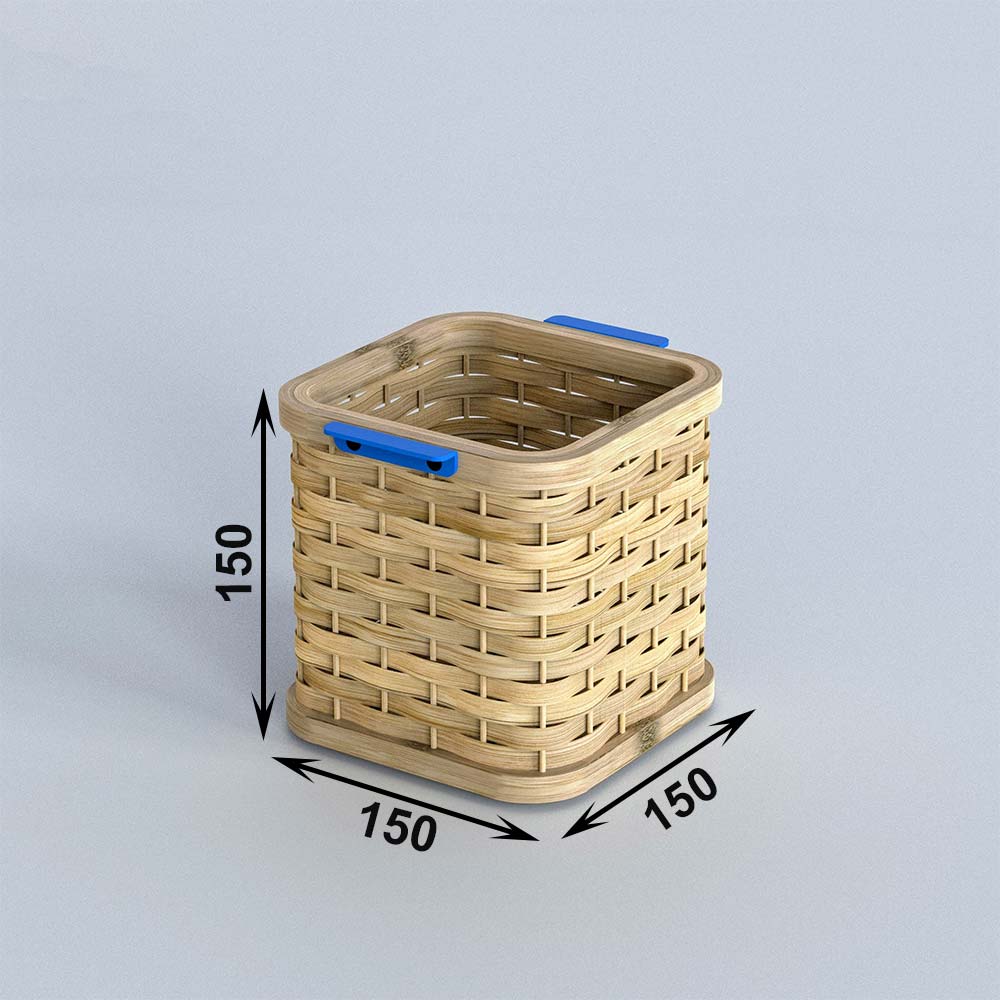 Basket, SBA04XN (Mianzi), Boxes, Bamboo Baskets, Storage, Container, Stackable Baskets, Stackable Container, Eco Friendly Containers, Eco Friendly Baskets, Wooden Basket, Basket - VT11057