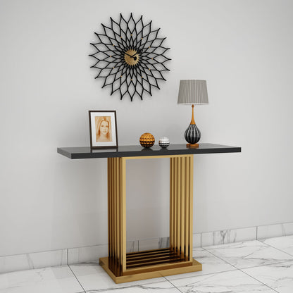 Console Table, Console Table with Black & Gold Color, Console Table - VT12104