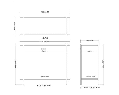 Console Table, Beige Color Console Table, Console Table with Unique Design, Console Table with Drawer, Console Table with MS Leg in Gold Finish, Console Table - VT12135