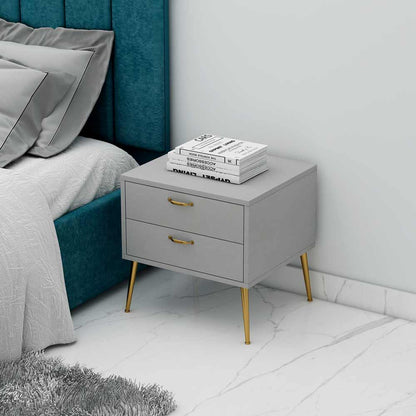 Bedside table design, table for bedroom, designer bedside table, Table with storage, bedside table in grey color, Bedside table -VT12128