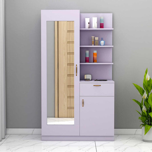 Dressing Table,Dressing Table Design, Dressign for Bedroom, Designer Dressing Table, Dressing With Storage, Dressing Table in Light Purple Color, Dressing Table - VT12131