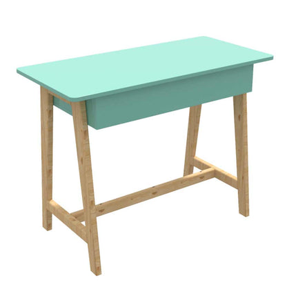 IN2027, Invenzo classic Designer Solid Wood Legs with Sparkle PVC Laminate Finish Study Table (Green), Study Table - VT12147