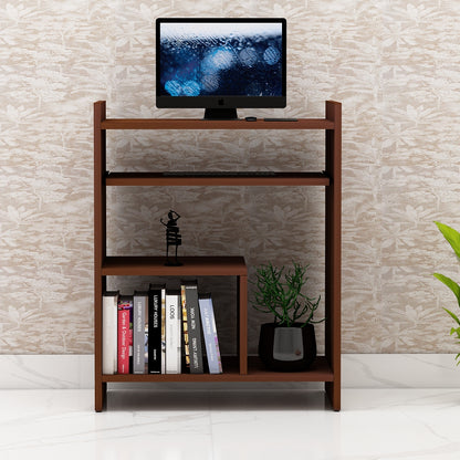 Computer Table, Computer Table in Wooden, Table with Brown Color, Table with Open Shelf, Keyboard Space with Soft Close Channel, Study Table-VT12163