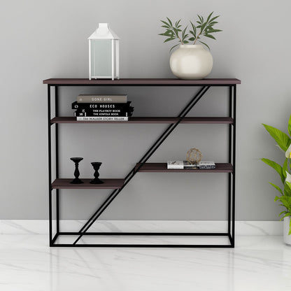 Console Table, Entrance Table, Console Table with Wood & Black Color, Table with open shelf, Console Table - VT12165