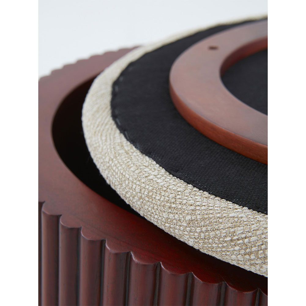 End Table, (Bhati Impex) BI3026, Arrange End Table with Maroon & Beige Finish, End Table - VT12177