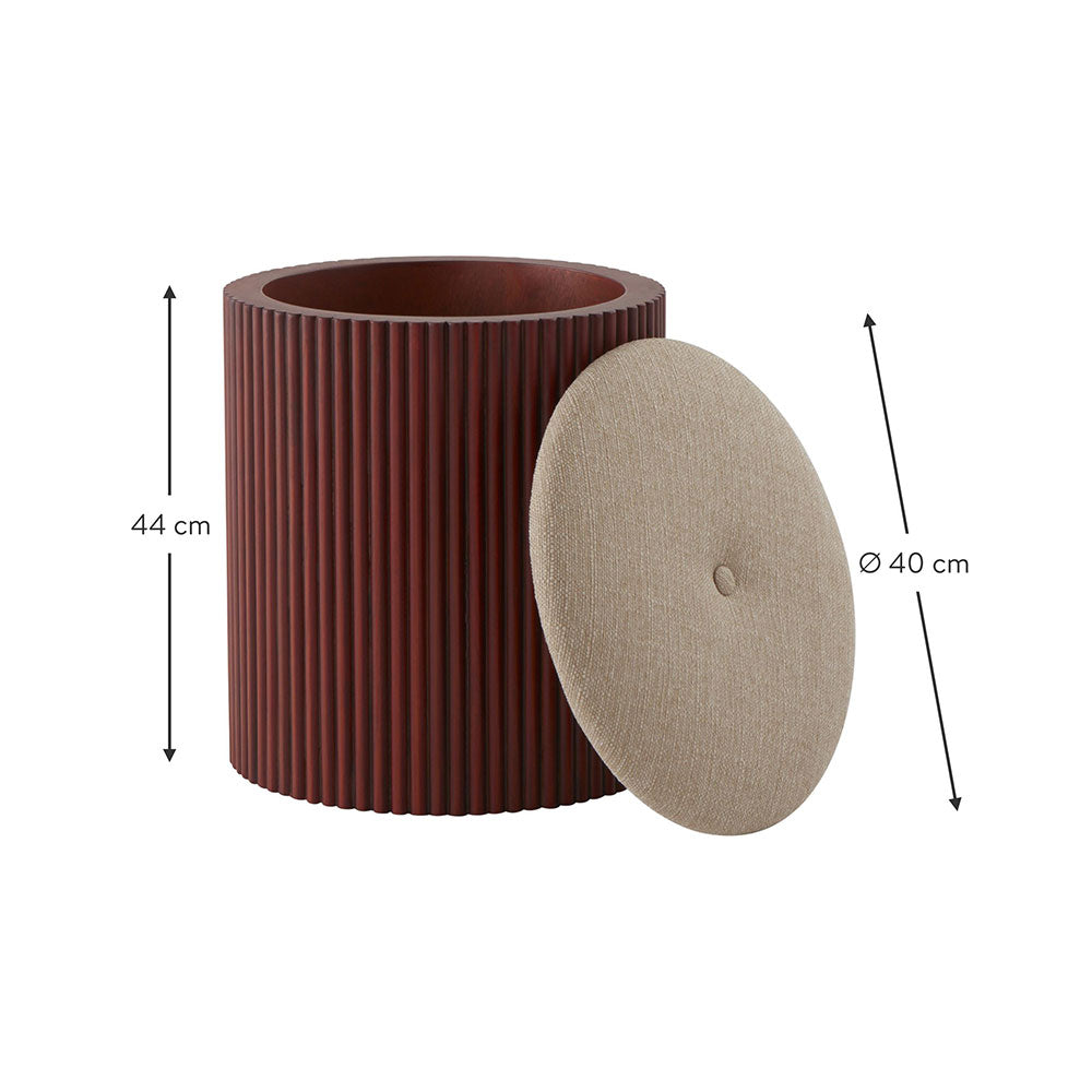 End Table, (Bhati Impex) BI3026, Arrange End Table with Maroon & Beige Finish, End Table - VT12177