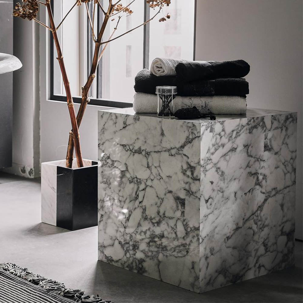 Side Table, (BI2817) Side table with White Marble Finish, Side table - VT12189