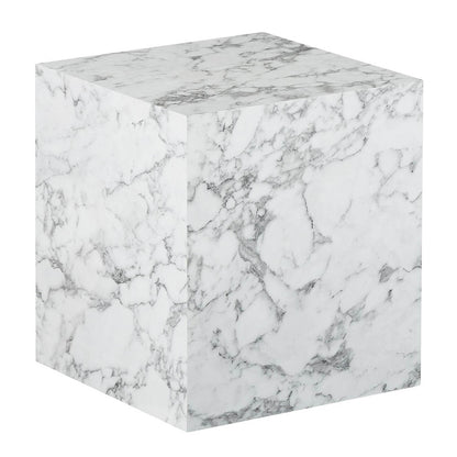 Side Table, (BI2817) Side table with White Marble Finish, Side table - VT12189