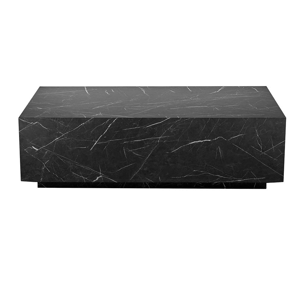 Coffee Table, (BI2821) Coffee table with Black Marble Finish, Coffee Table - VT12193