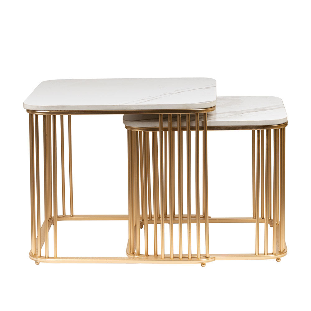 Nesting Table, UAF002(UA OVERSEAS), Square Classic Gold Nesting Table , Nesting Table - VT12203