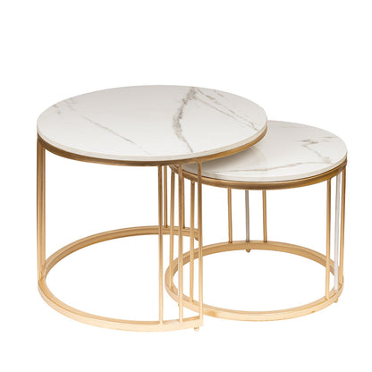 Nesting Table, UAF006(UA OVERSEAS), White Marble Nesting Table , Nesting Table - VT12204