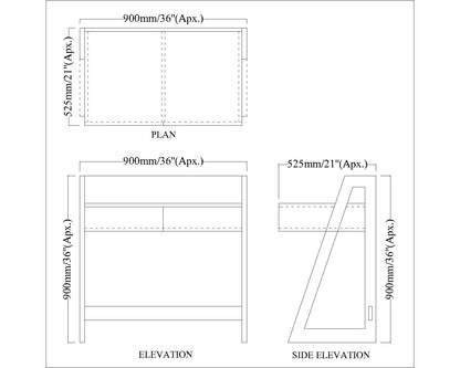 Kids Study Table, Light Blue & Pine Wood Study Table, Study Table with Drawer, Study Table - VT12206