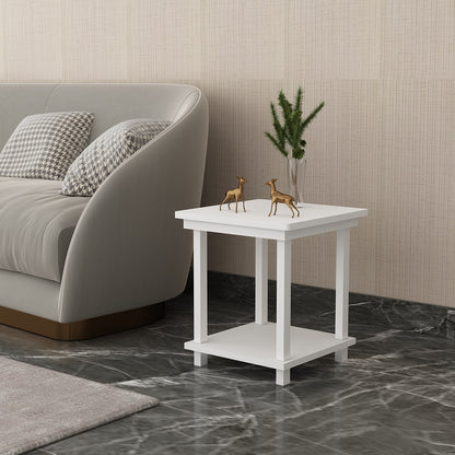 End Table, Side Table, White Color Table, End Table - VT12216