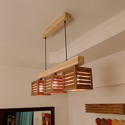 Hanginig light, Hanginig light with Light & Dark Brown Color, Hanginig light in Wood, Hanginig light for Home, Hanginig light - VT14022