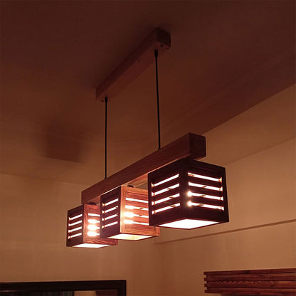 Hanginig light, Hanginig light with Light & Dark Brown Color, Hanginig light in Wood, Hanginig light for Home, Hanginig light - VT14022