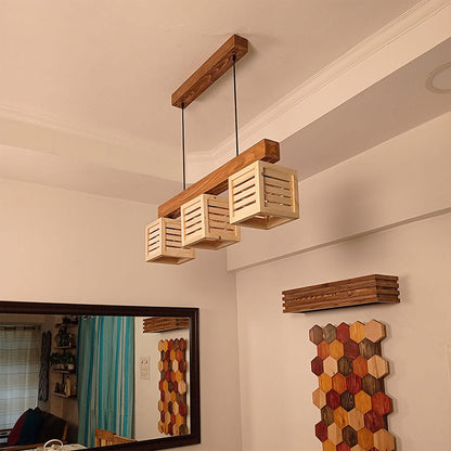 Hanginig light, Hanginig light with Light & Dark Brown Color, Hanginig light in Wood, Hanginig light for Home, Hanginig light - VT14023