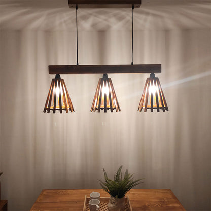 Hanging Light, Hanging Light with Dark Brown Color, Hanging Light in Wood, Hanging Light for Home, Hanging Light - VT14030