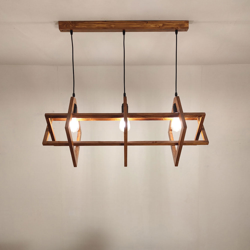 Hanging Light, Hanging Light with Dark Brown Color, Hanging Light in Wood, Hanging Light for Home, Hanging Light - VT14032