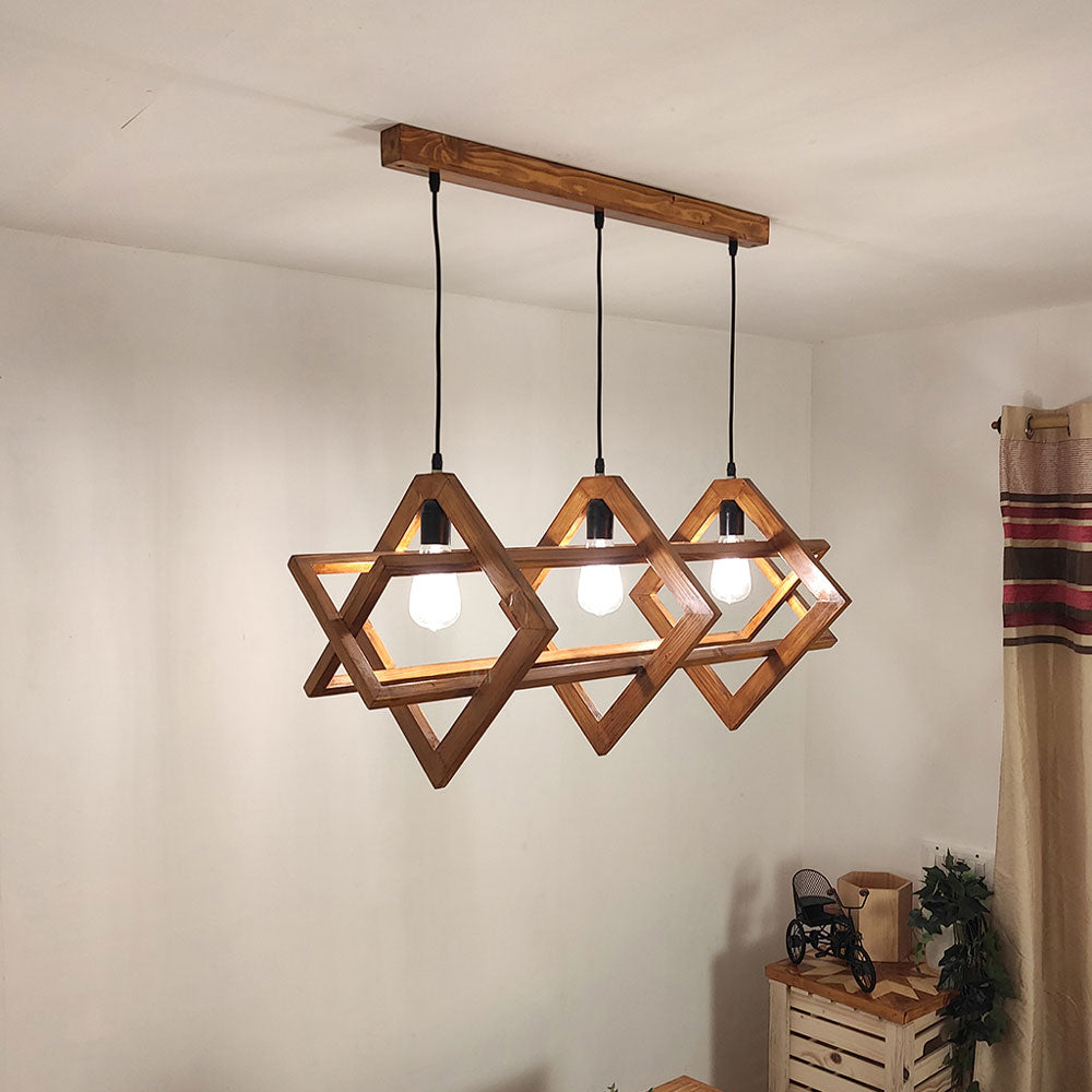 Hanging Light, Hanging Light with Dark Brown Color, Hanging Light in Wood, Hanging Light for Home, Hanging Light - VT14032