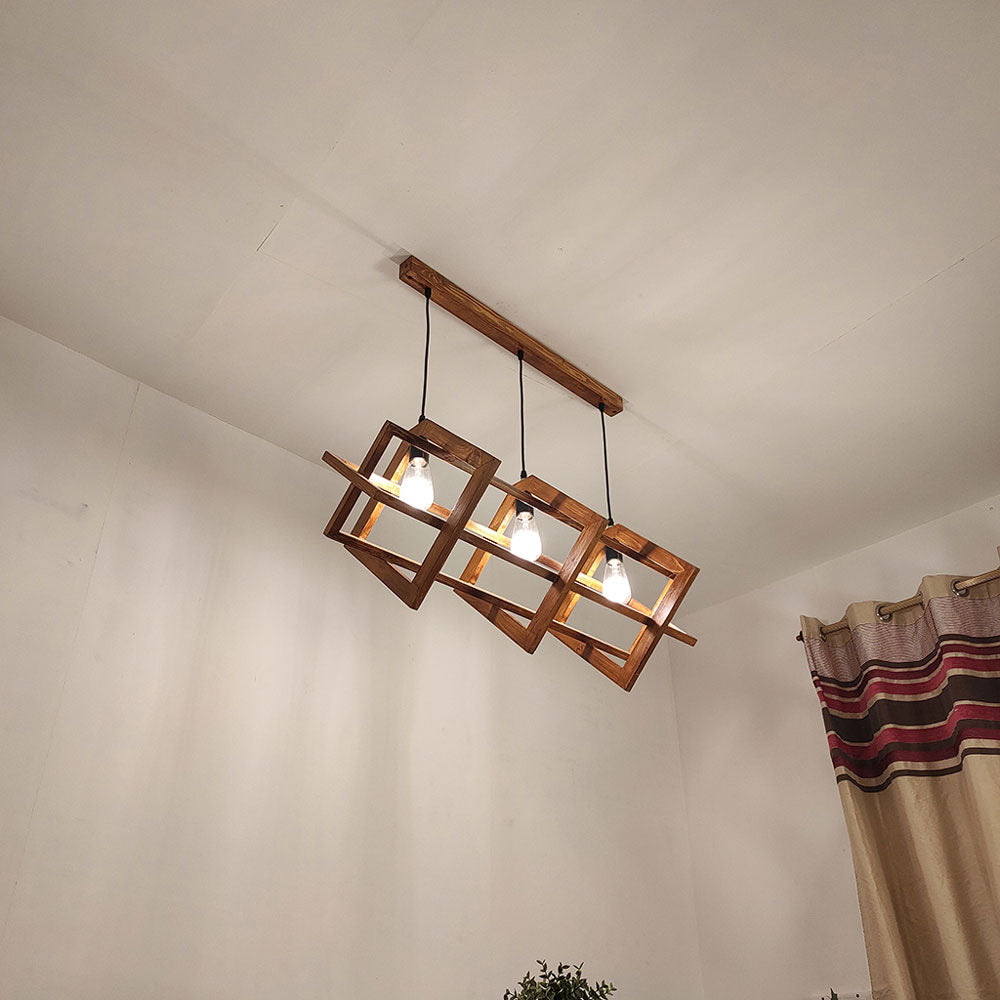 Hanging Light, Hanging Light with Dark Brown Color, Hanging Light in Wood, Hanging Light for Home, Hanging Light - VT14032